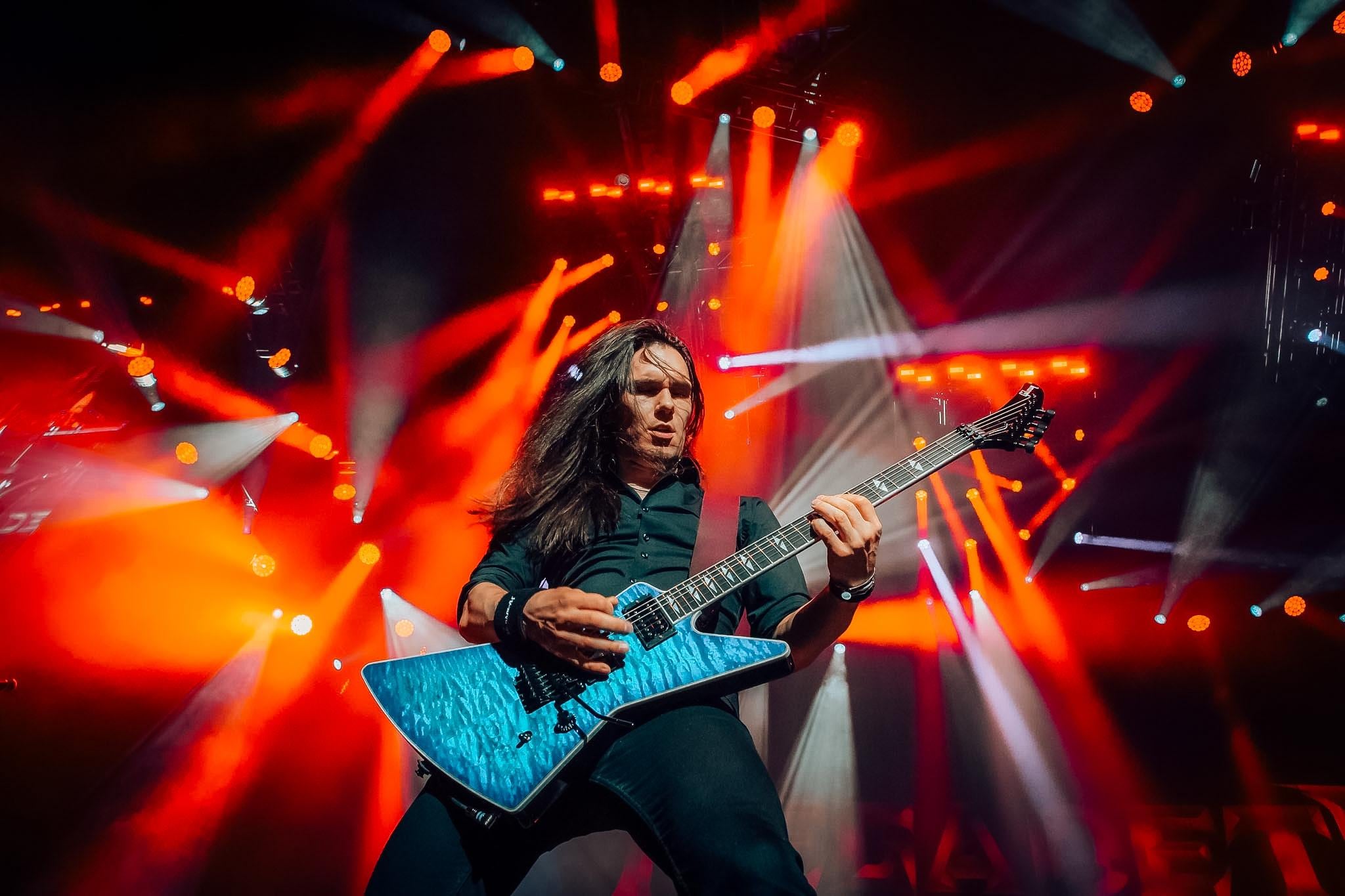 Megadeth, el 26 de abril de 2026, en el Movistar Arena de Bogotá