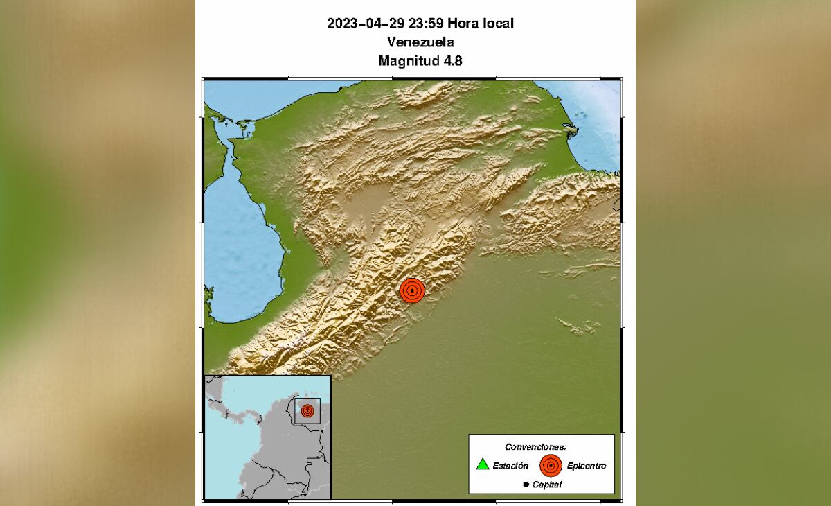 Temblor 29 de abril en Colombia.