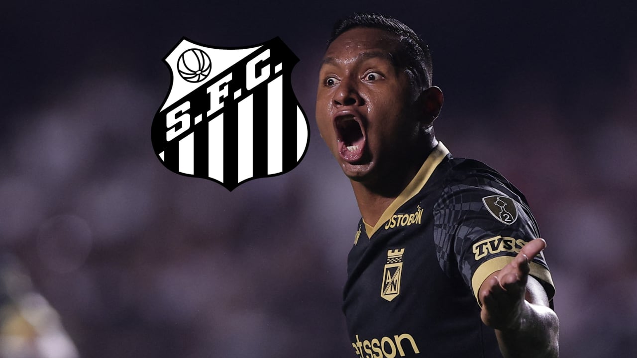Alfredo Morelos tendría lío en Santos de Brasil: el cuadro Peixe tomaría medidas por su ausencia.