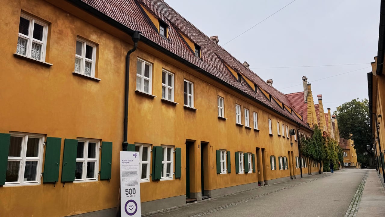 Fuggerei, el conjunto residencial más antiguo del mundo.