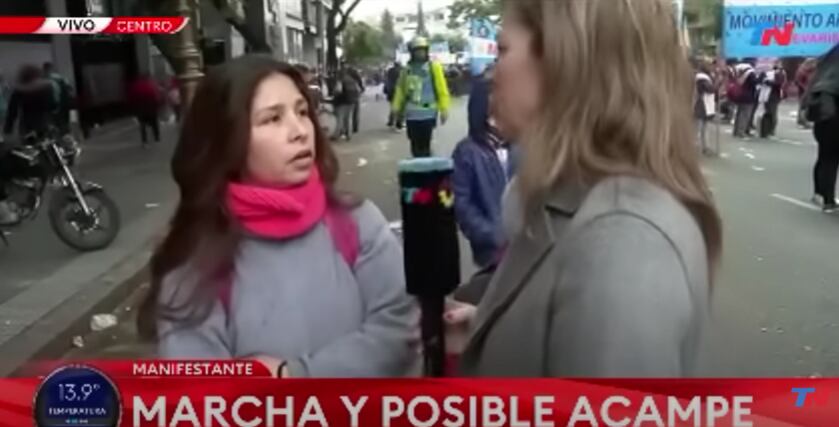"La plata no alcanza para nada", cuestionó la mujer.
