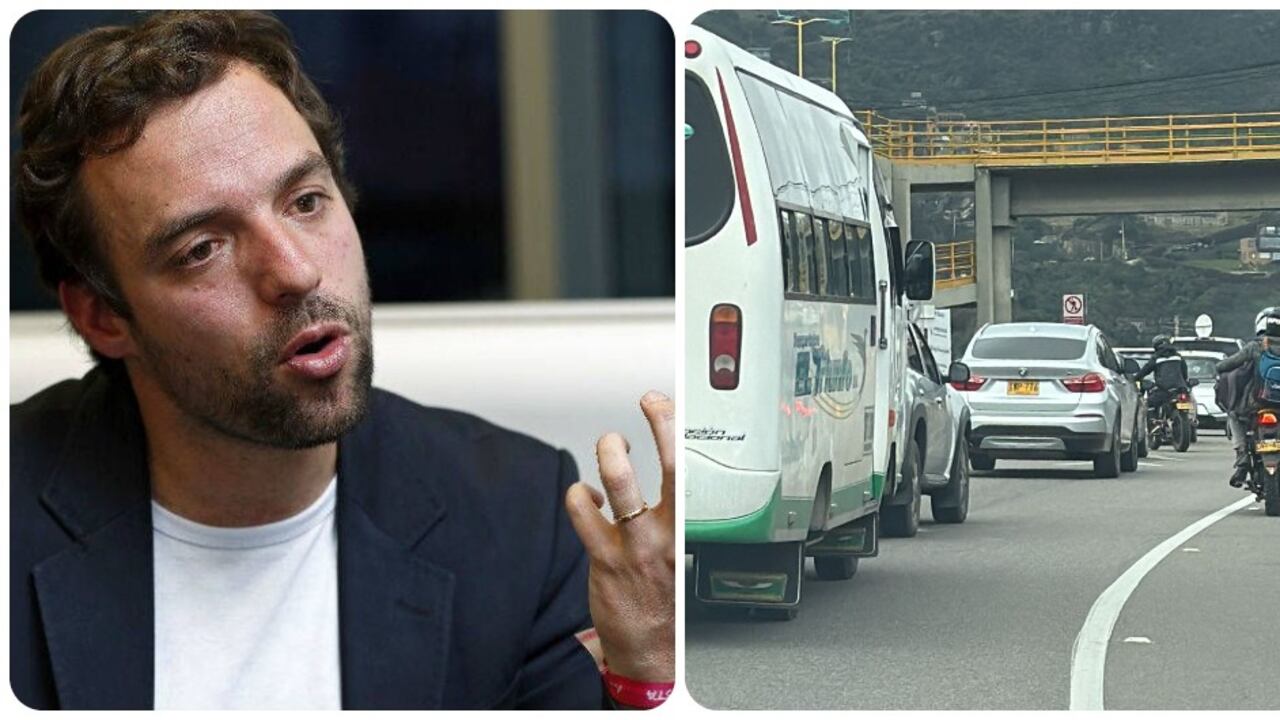 Luis Ernesto Gómez cuestionó los trancones en la vía La Calera - Bogotá.