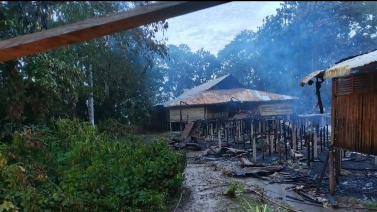 Incendio de hotel en el Amazonas.