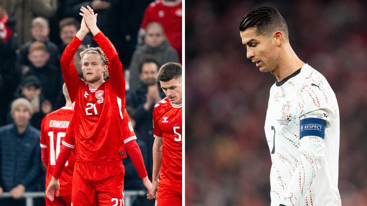 Dinamarca venció a Portugal en la Nations League.