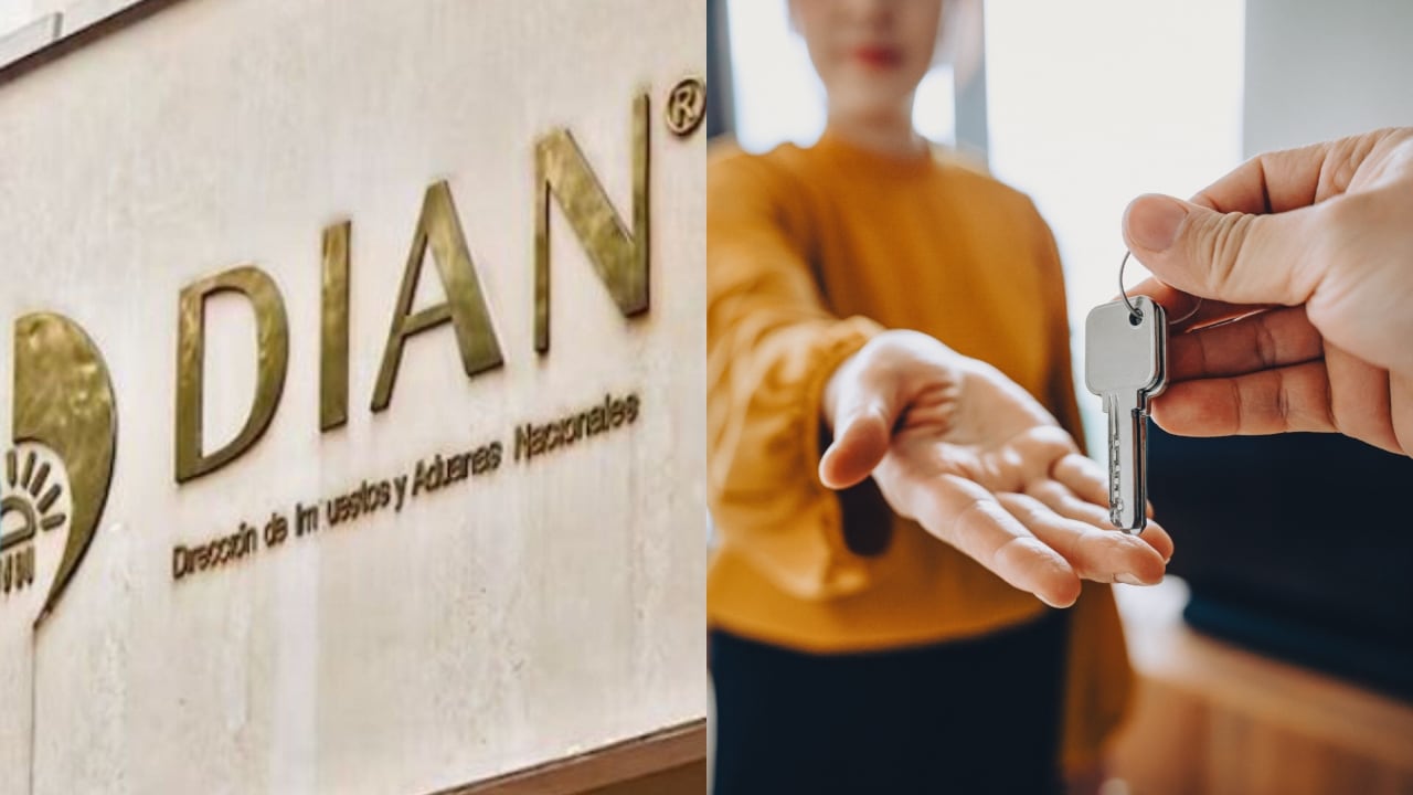 Dian e imagen referencia de una persona recibiendo las llaves de su nueva casa.