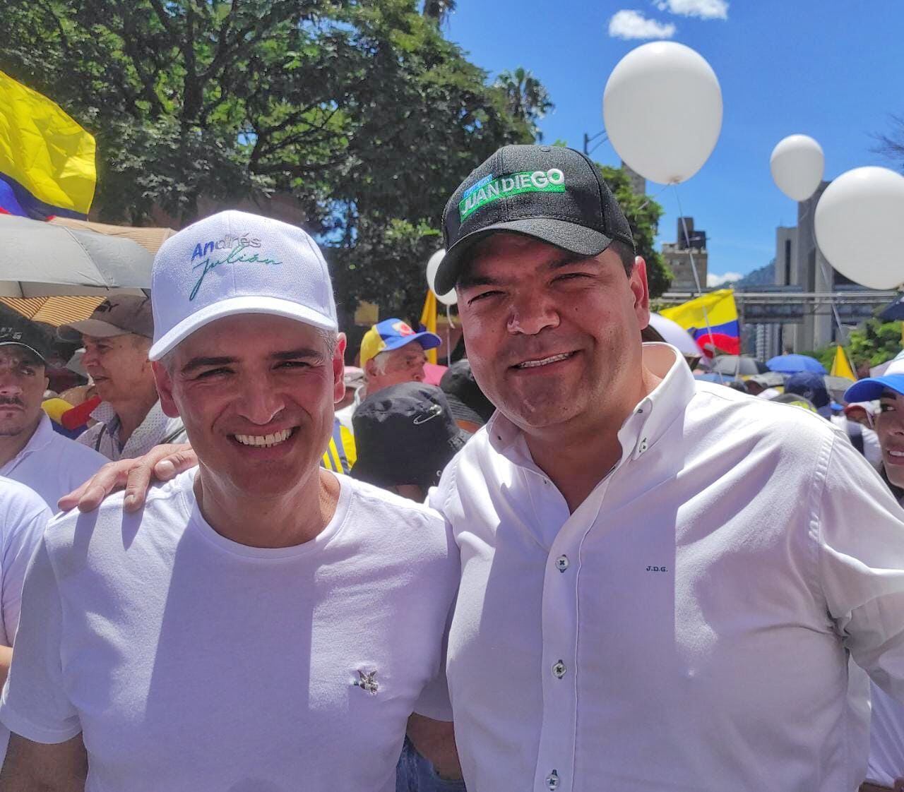 Andrés Julián Rendón es el candidato del Centro Democrático y Juan Diego Gómez el del Partido Conservador.