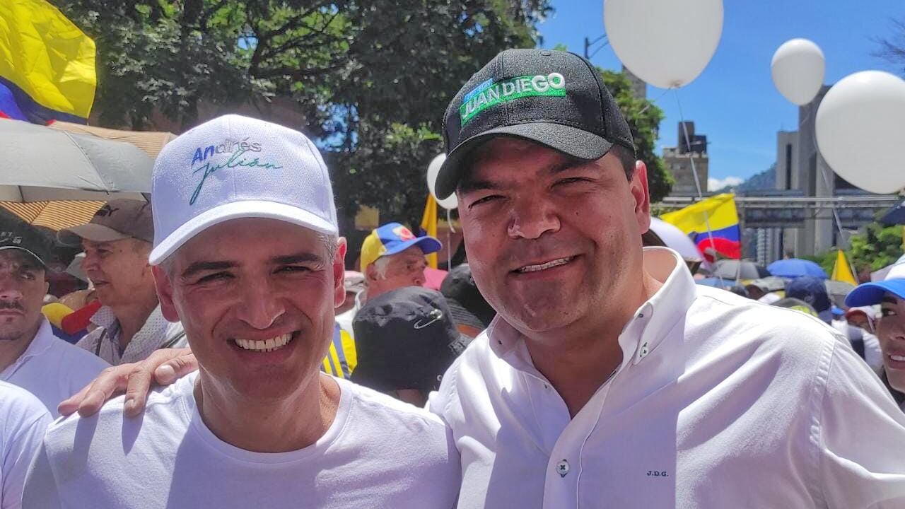 Andrés Julián Rendón es el candidato del Centro Democrático y Juan Diego Gómez el del Partido Conservador.