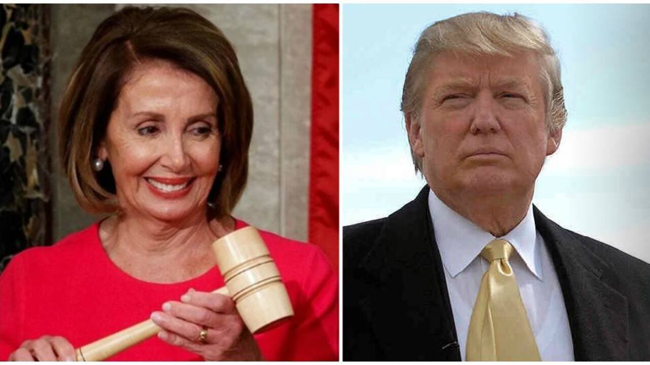 Trump y Pelosi : un pulso a todo o nada entre las dos figuras políticas más poderosas del país.