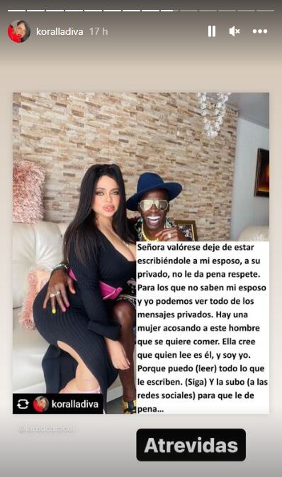 Este fue el duro mensaje de Karol Costa contra la mujer que le estaría coqueteando a Omar Murillo