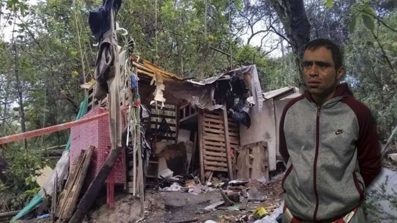 Fredy Valencia llevaba a sus víctimas al cambuche ubicado en los cerros orientales.