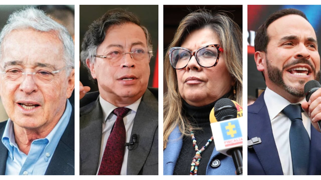 Álvaro Uribe, Gustavo Petro, Luz Adriana Camargo y Abelardo De La Espriella