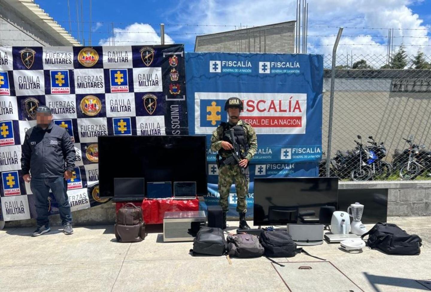 Objetos hurtados en medio del secuestro en Medellín.