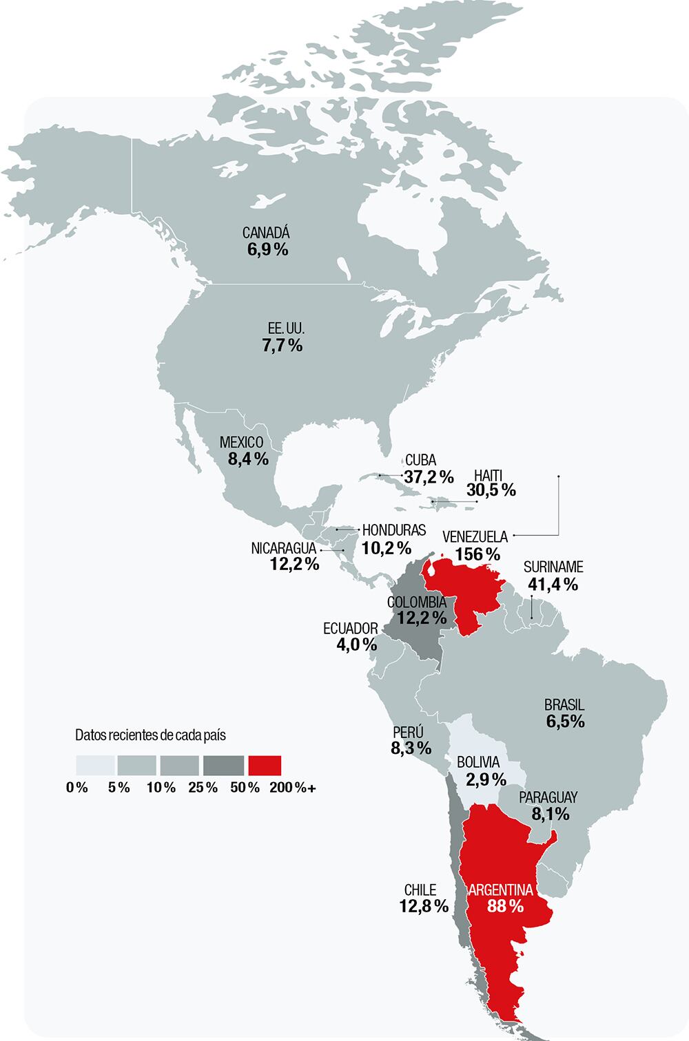 La inflación es un problema global. Se estima que 43 por ciento de los países del mundo tienen hoy un dato de dos dígitos.