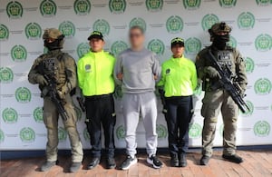 La Dijín capturó en el aeropuerto El dorado a alias Contador.