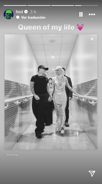 Feid publica imagen con Karol G