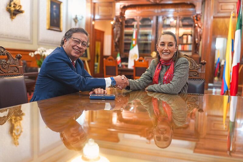 Gustavo Petro y Claudia Sheinbaum