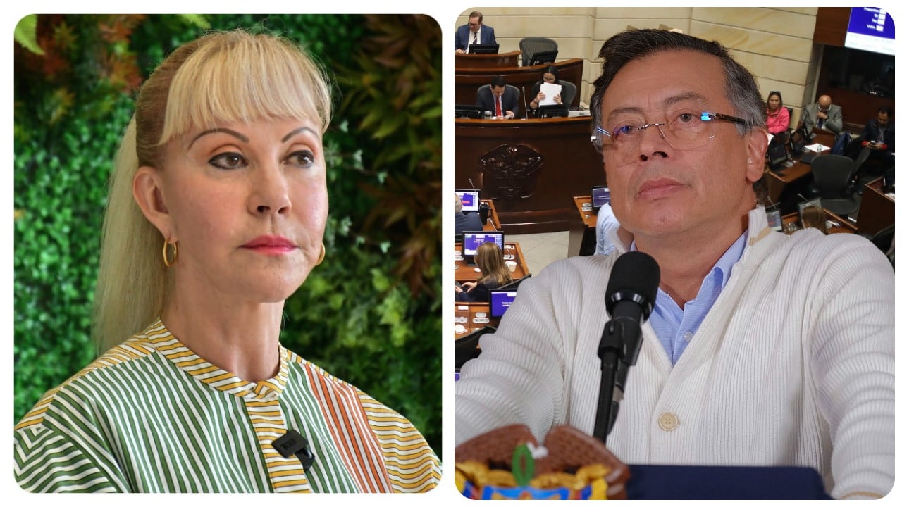 Dilian Francisca Toro y Gustavo Petro.