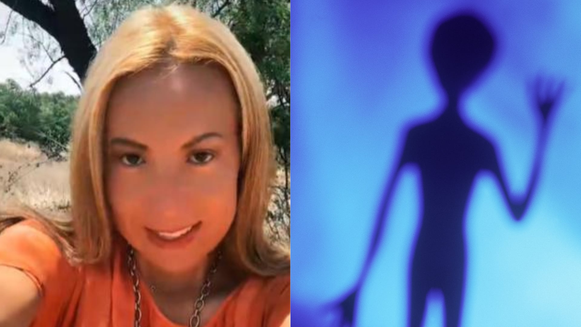 Mafe Walker la que se comunica con extraterrestres y un Alien