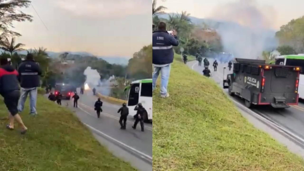 Policía levanta bloqueo en la vía Panamericana.