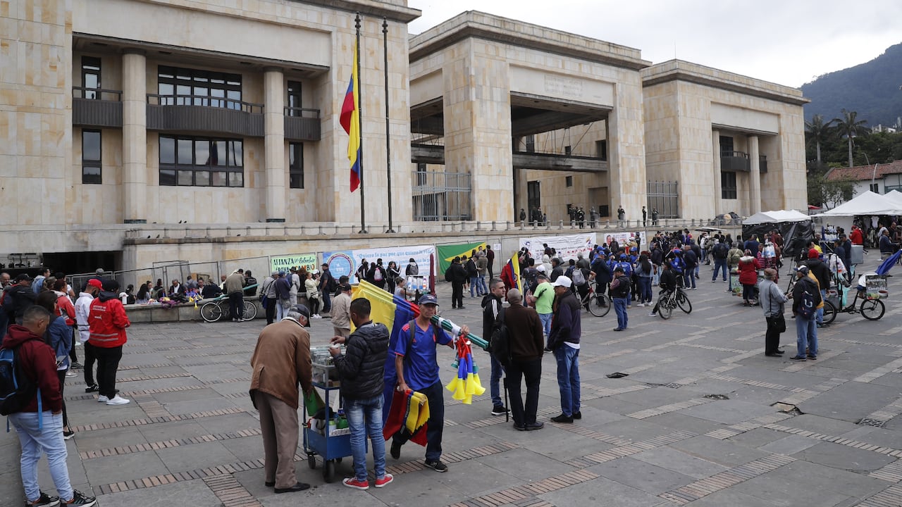 Fecode, manifestación frente a la Corte Suprema de Justicia, convocada por el Presidente Gustavo Petro.