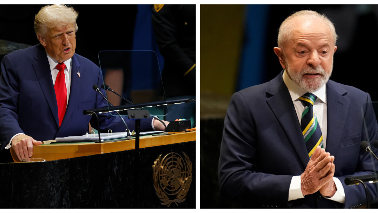 Donald Trump y Lula da Silva.