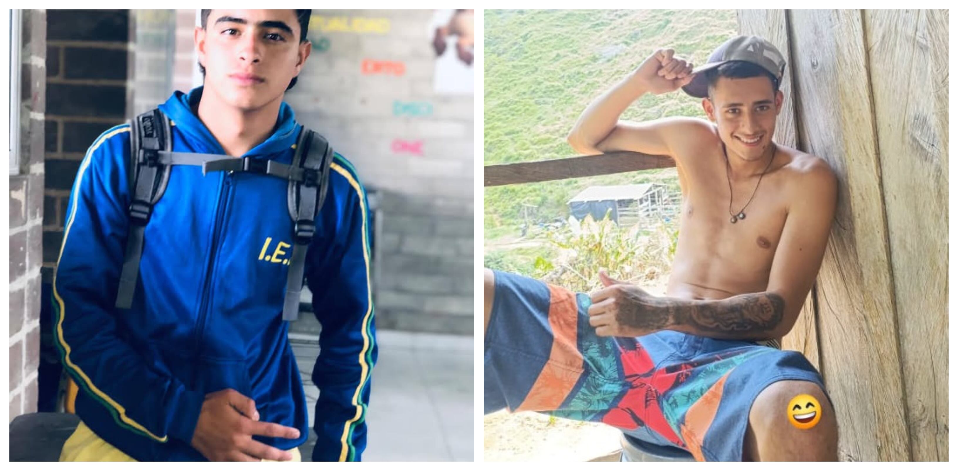 Yorman Alexis Giraldo, 15 años, y Juan Manuel Sánchez Muñoz, de 17 años, murieron al caer en un campo minado en Anorí.