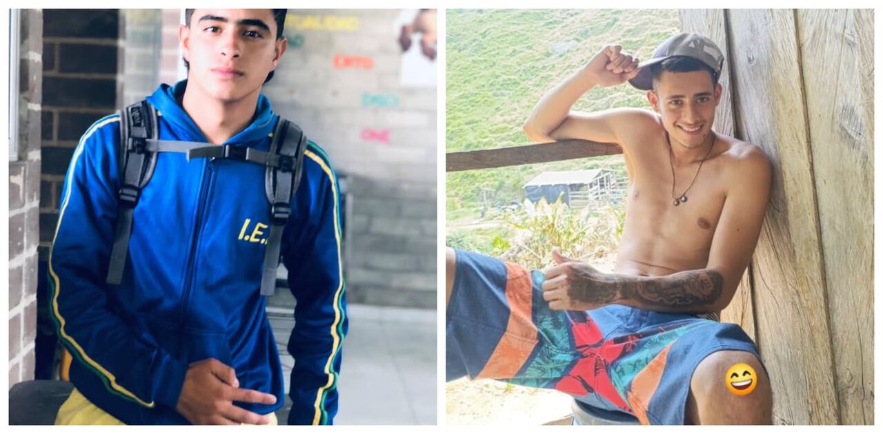 Yorman Alexis Giraldo, 15 años, y Juan Manuel Sánchez Muñoz, de 17 años, murieron al caer en un campo minado en Anorí.