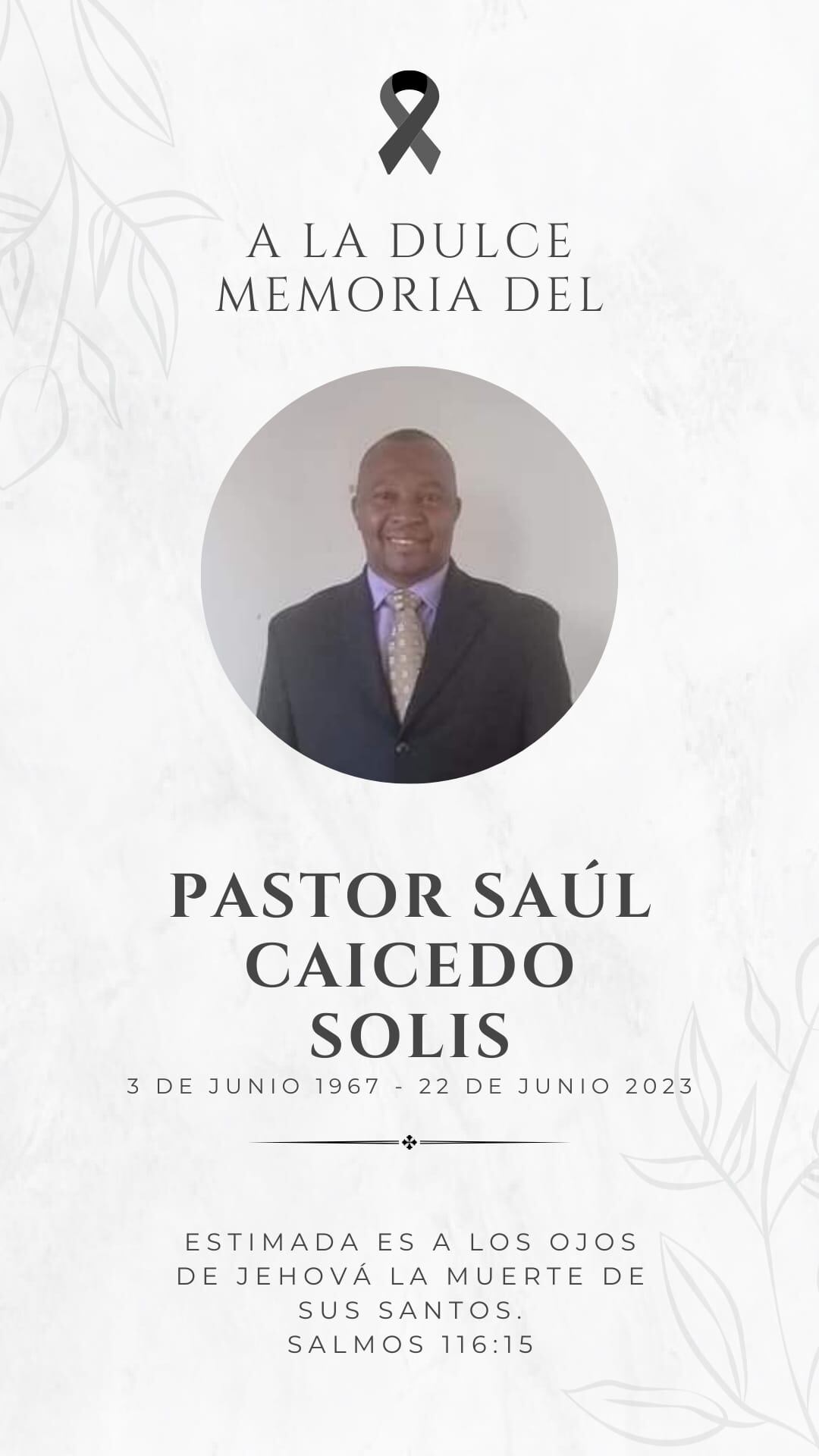 Asesinan a pastor de iglesia cristiana en Andalucía, Valle.