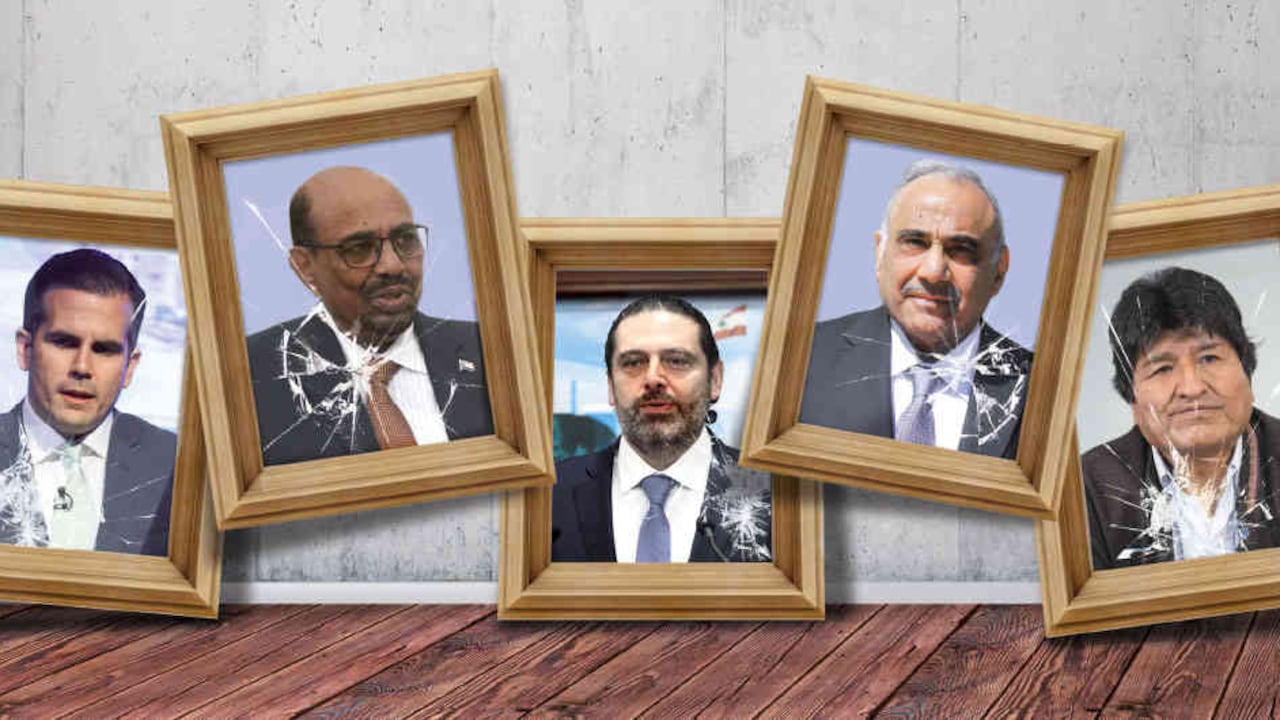 Los caídos: Más de ocho presidentes alrededor del mundo han sido derrocados por el poder popular en el último año.