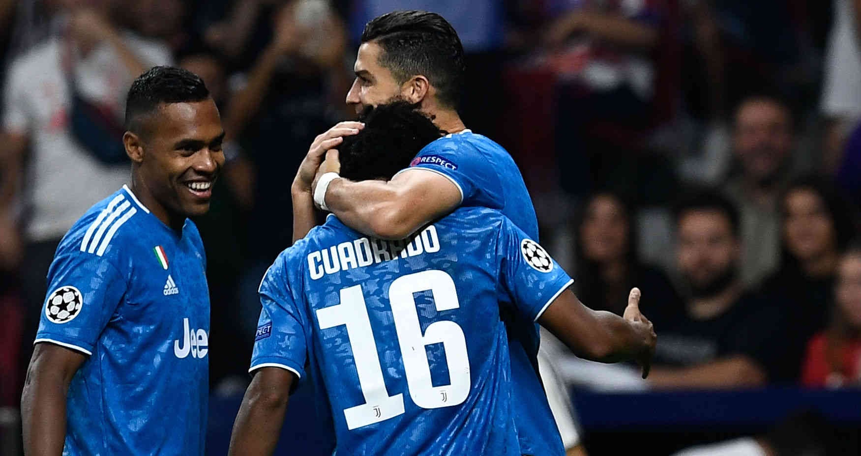 Cristiano Ronaldo y Juan Guillermo Cuadrado, cuando fueron compañeros en Juventus