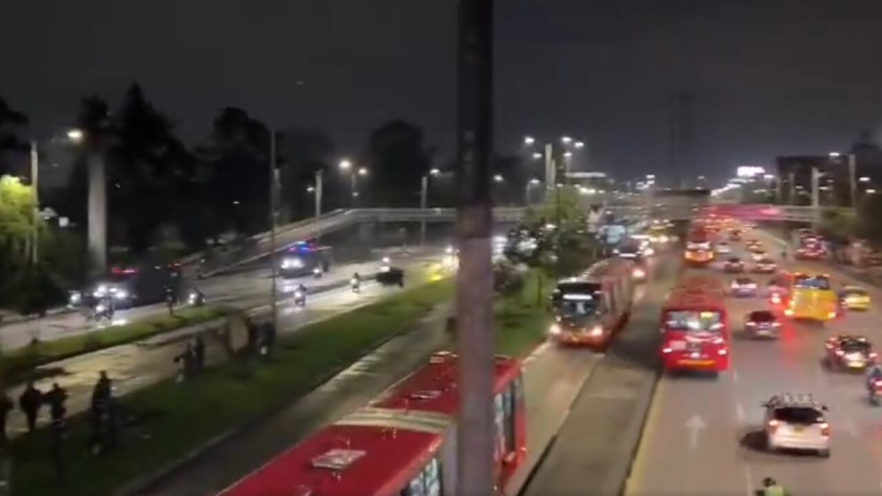 Cierre temporal de estación de TransMilenio.