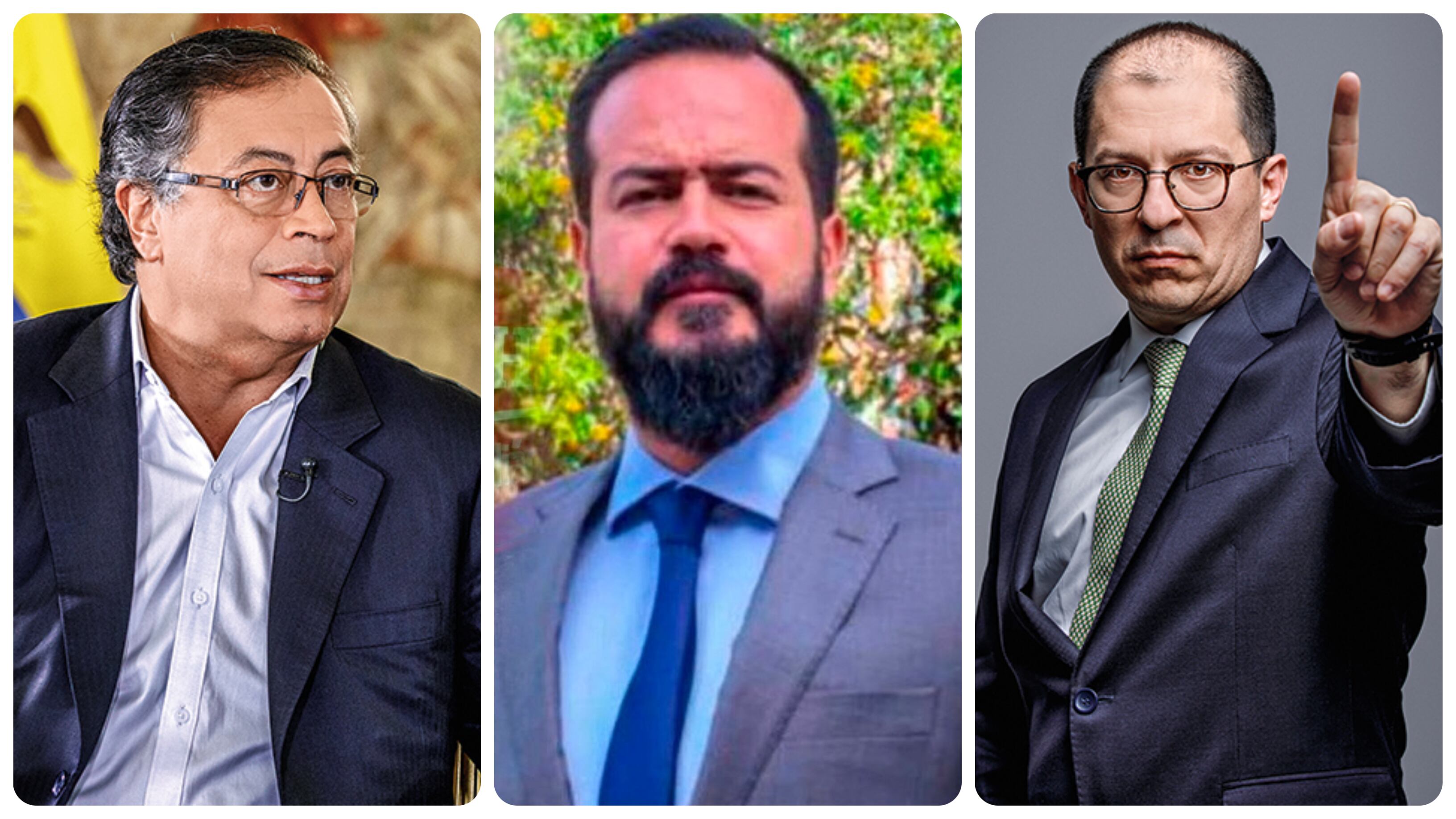Gustavo Petro, Daniel Hernández y Francisco Barbosa