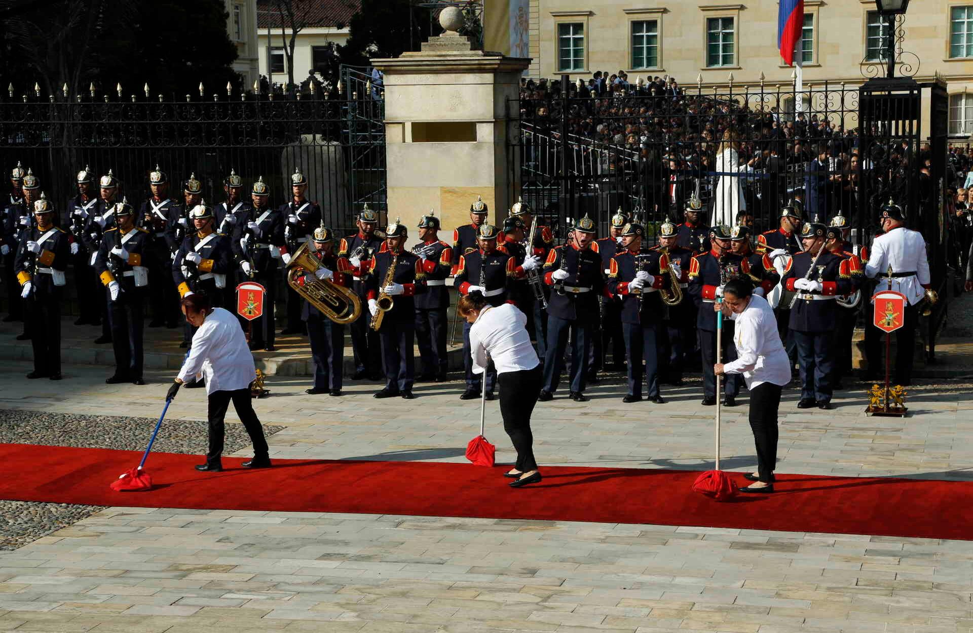 La Plaza de Armas se alista para recibir al papa Francisco. Foto: Guillermo Torres// SEMANA