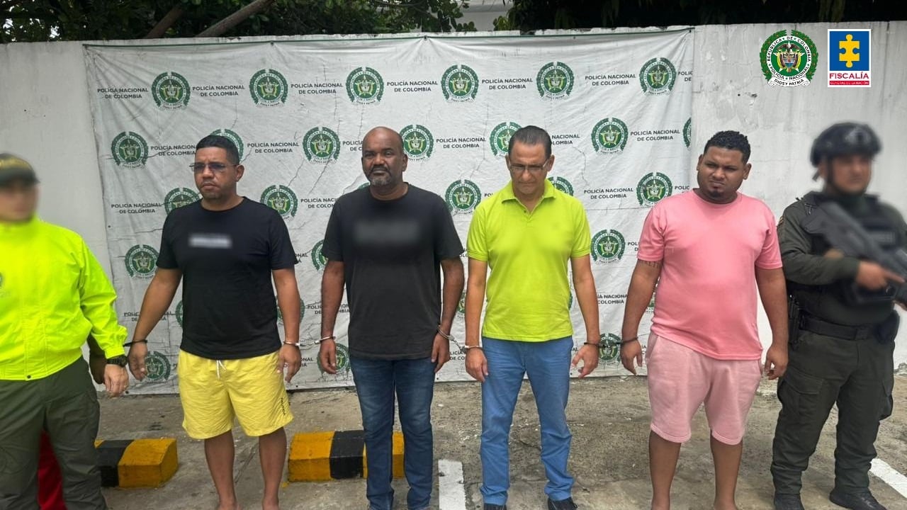 Capturados por narcotráfico en el Caribe colombiano.