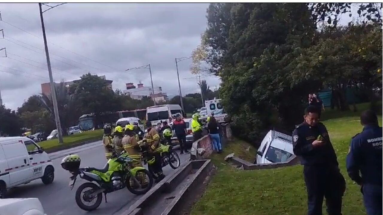 El accidente se presentó en la Autopista Norte con calle 140.