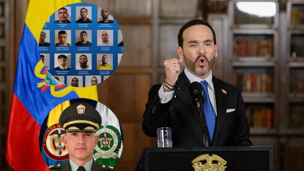 Presidente Abelardo De La Espriella, los fugados del Centro de Traslado por Protección de Santa Marta y el coronel Yeison López.