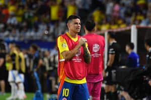 James Rodríguez durante la final de la Copa América 2024.