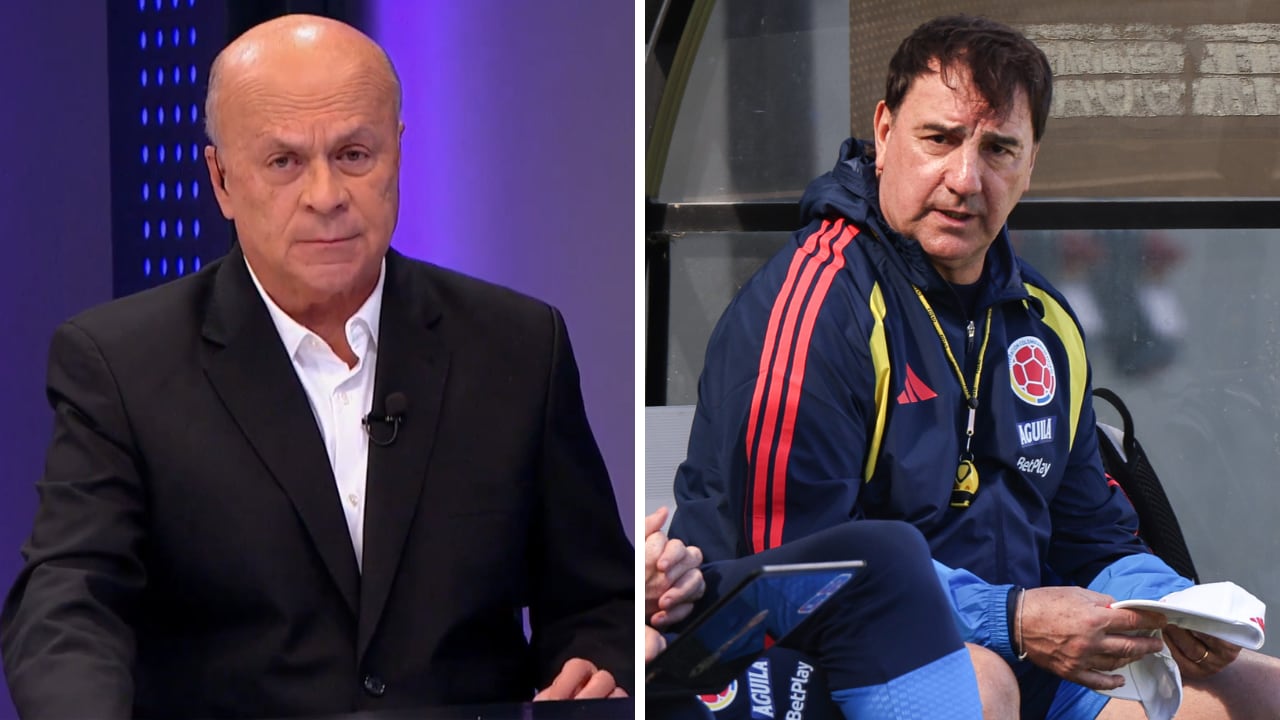 Carlos Antonio Vélez (izq.) analizó a profundidad el planteamiento de Néstor Lorenzo (der.) en la derrota de Colombia con Paraguay.