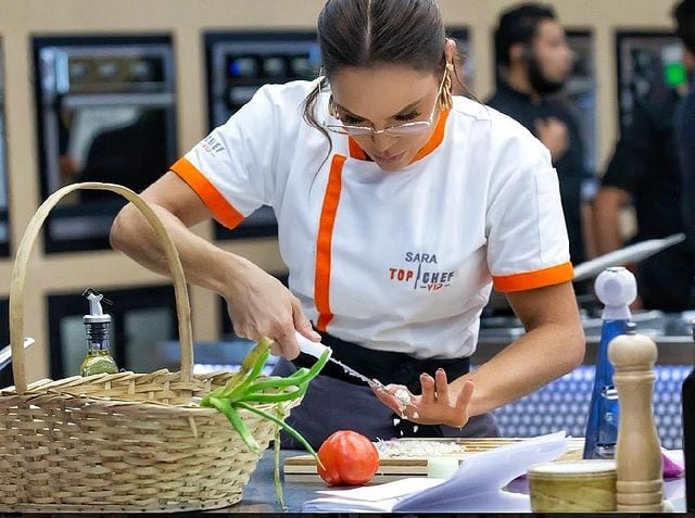 La actriz está participando en Top Chef