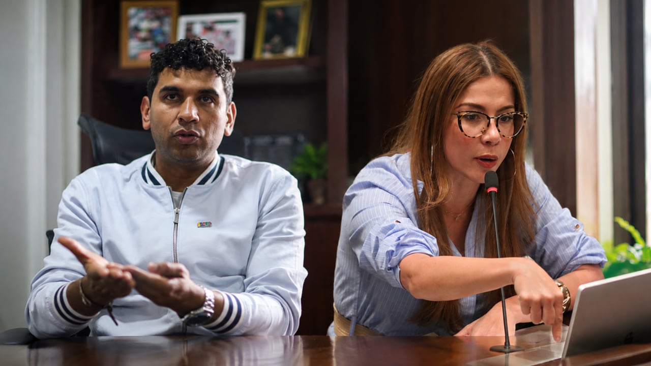 David Racero y Cathy Juvinao, congresistas