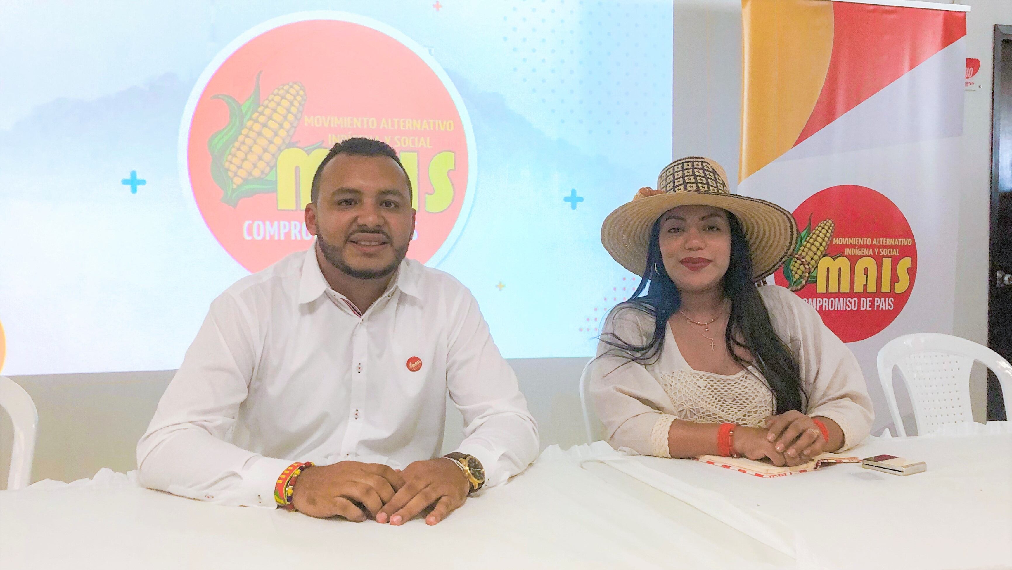 Senadora Martha Peralta y concejal Javier Julio Bejarano en Cartagena