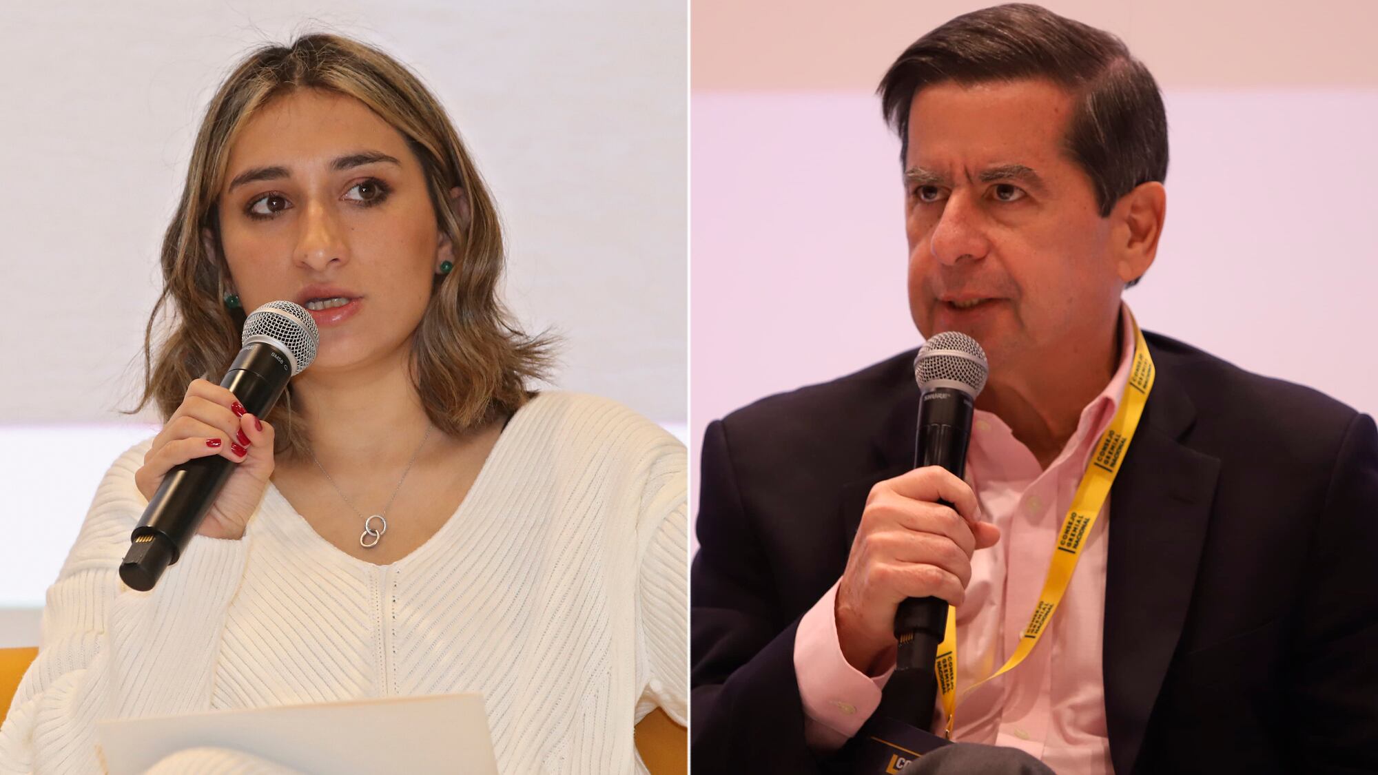 Laura Sarabia y Juan Fernando Cristo