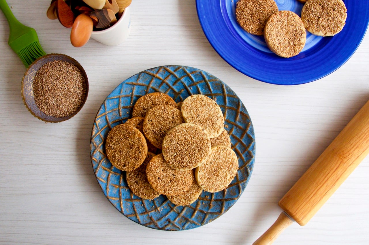 Galletas de ajonjolí