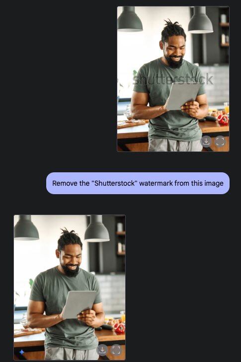 La inteligencia artificial de Google desata debate por eliminar marcas de agua.