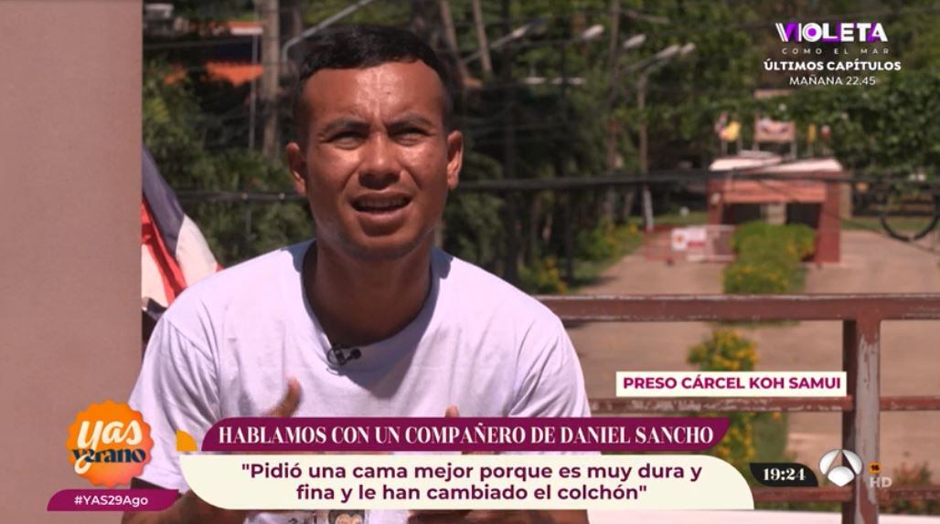 Preso habló sobre los privilegios de Daniel Sancho en prisión