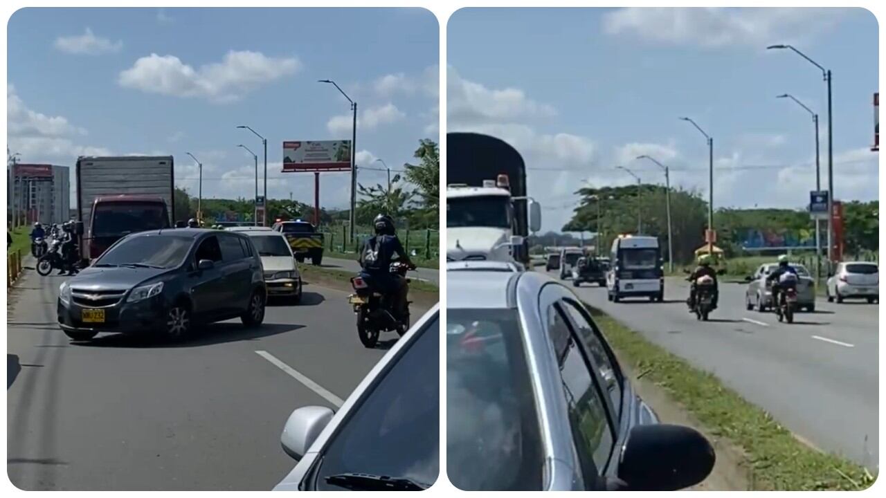 Cierran la vía Panamericana en ambos sentidos por la presencia de artefacto explosivo.