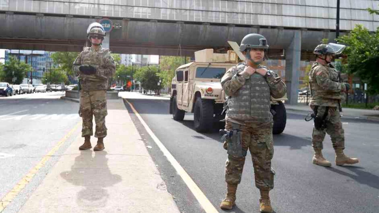 Guardia Nacional de Illinois en Chicago.