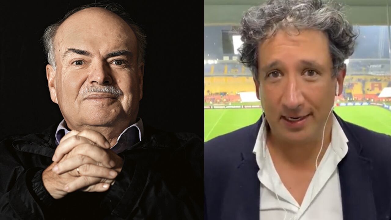 Antonio Casale estuvo como comentarista en la transmisión oficial del partido desde 'El Campín'