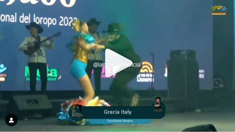 A Miss México se le cayó la falda, pero terminó su baile en el Reinado del Joropo: el show debe continuar