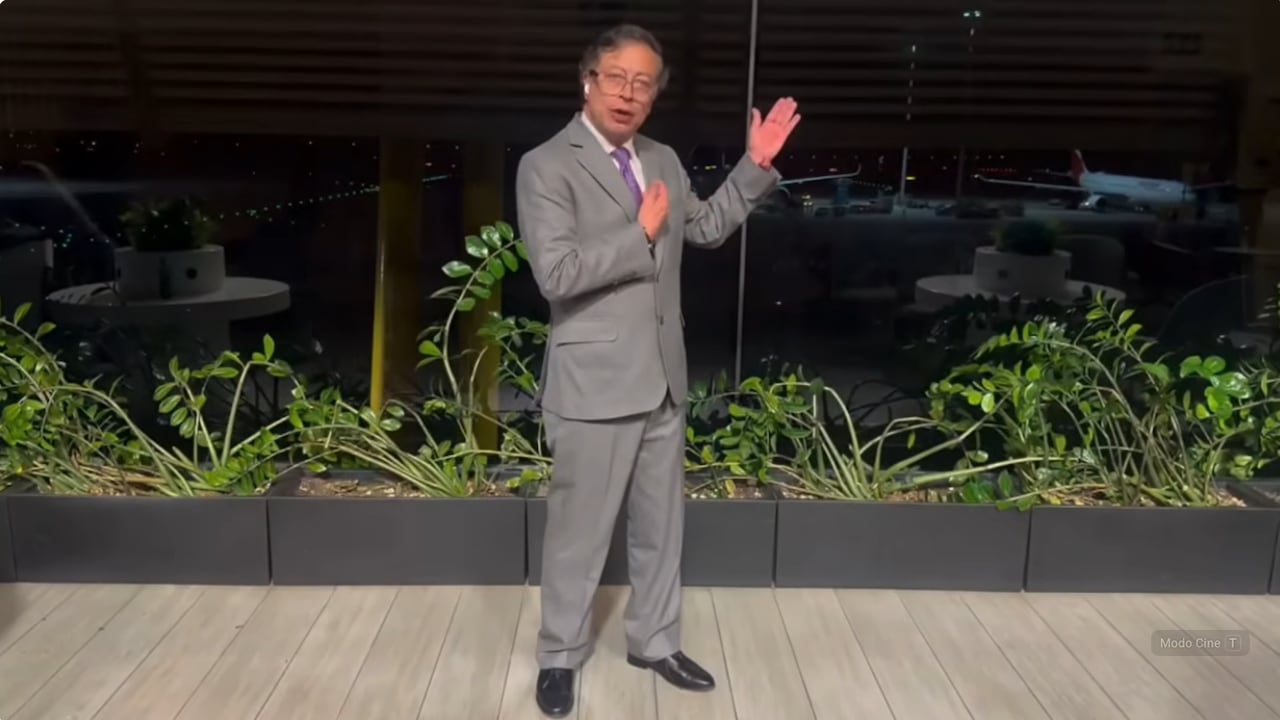 Gustavo Petro, expresidente de Colombia, durante el discurso de réplica, el 15 de septiembre de 2026.